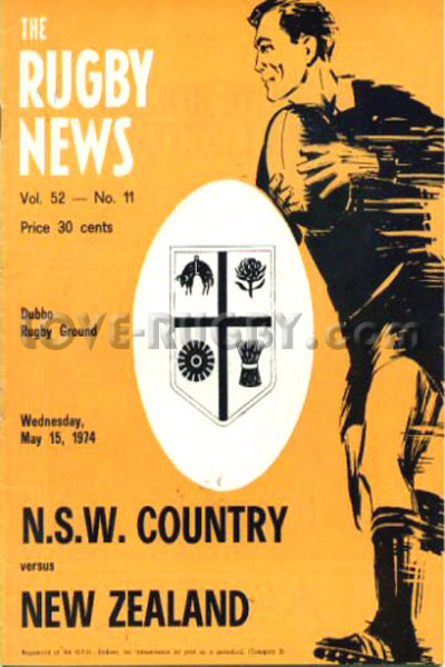 NSW Country New Zealand 1974 memorabilia